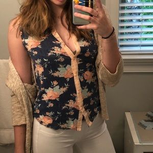 Kimichi Blue Floral Top